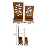 Set 2 Nested Floor/Wall 'Leaves' Planters 95cm, 80cm - Image 3