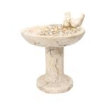 Stony Birdbath On Pillar 45cm - Image 3