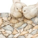 Stony Birdbath On Pillar 45cm - Image 4