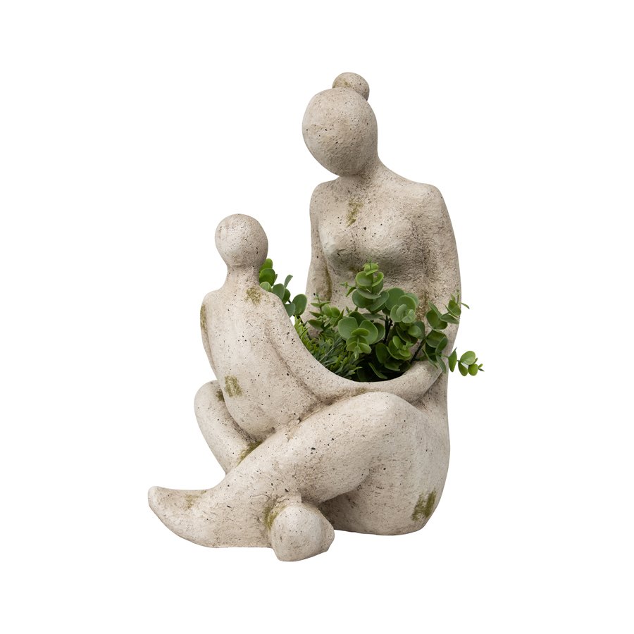 V637-49435PLN-202511131015-00.jpg Arty Mother & Child Planter W Hole & Plug 25x44cm - Image 1