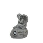 Welcome Garden Angel w Solar Light 44cm - Image 3