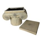 Elaborate Roman Pillar Planter / Stand w Lid 40cm - Image 5