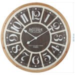 Distressed Grid Wall Clock 68x68cm - Image 5