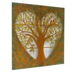 Laser cut Heart 2 Piece Tree of Life Wall Art 94x90cm - Image 3