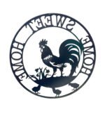 Laser Cut Rooster Home Sweet Home Wall Art 60cm - Image 2