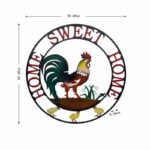 Laser Cut Rooster Home Sweet Home Wall Art 60cm - Image 4