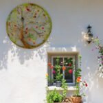Round Laser Cut Tree Of Life w Red Birds 80cm - Image 2