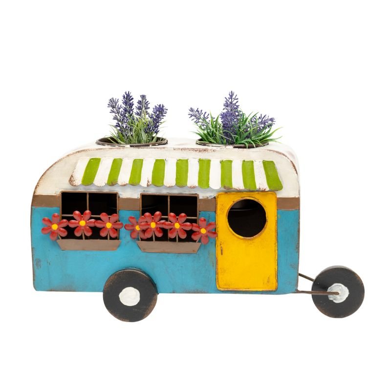 V637-74134CVN-202508251611-00.jpg Colourful Caravan Double Pot Planter 43cm - Image 1
