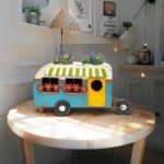 Colourful Caravan Double Pot Planter 43cm - Image 2