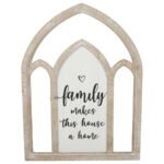 Arch 'Family Makes Home' Wall Art 46x60cm