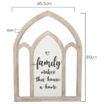 Arch 'Family Makes Home' Wall Art 46x60cm - Image 4