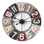 Retro Number Metal & Wall Clock 60cm