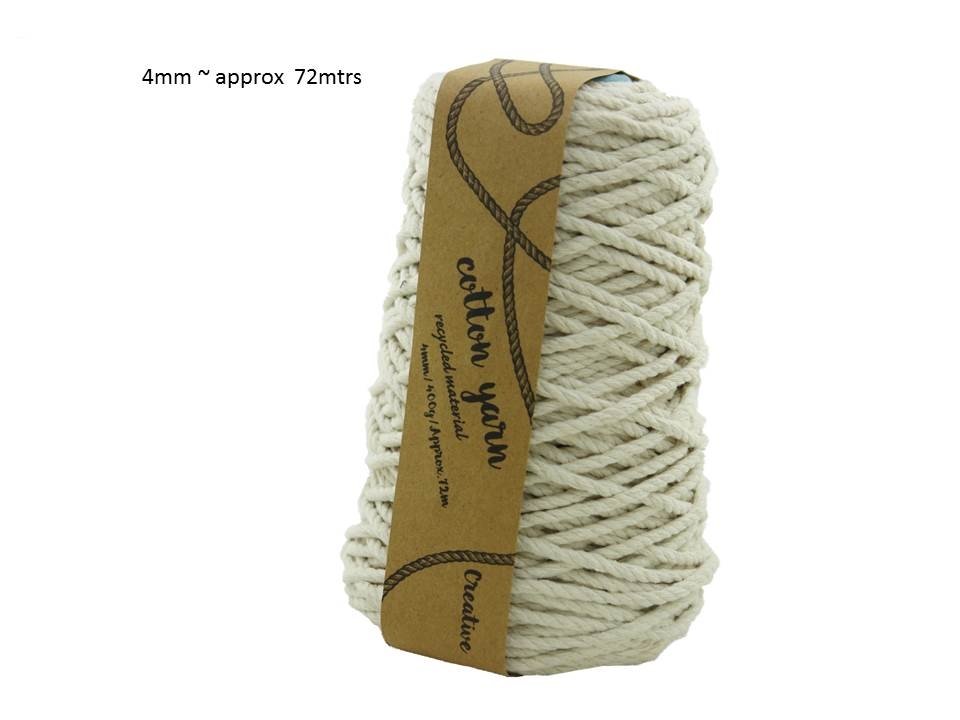 V637-CRA27886-202508251910-00.jpg bulk 12 Macrame Cotton Yarn 72mtrs 4mm 400G Natural - Image 1