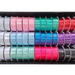 bulk 45 Roll Satin Ribbon 4mtr 25mm Displayed Box