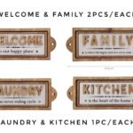 Set 6 Wall Hanging Home Deco Assort 47cm