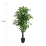 Premium Bushy Potted Artificial Ficus Tree 140cm - Image 2