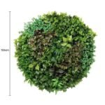 Artificial Green Wall Disc Art 150cm Dense Green Sensation (Onyx Black) - Image 2