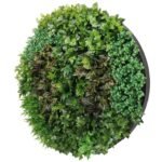 Artificial Green Wall Disc Art 150cm Dense Green Sensation (Onyx Black) - Image 4