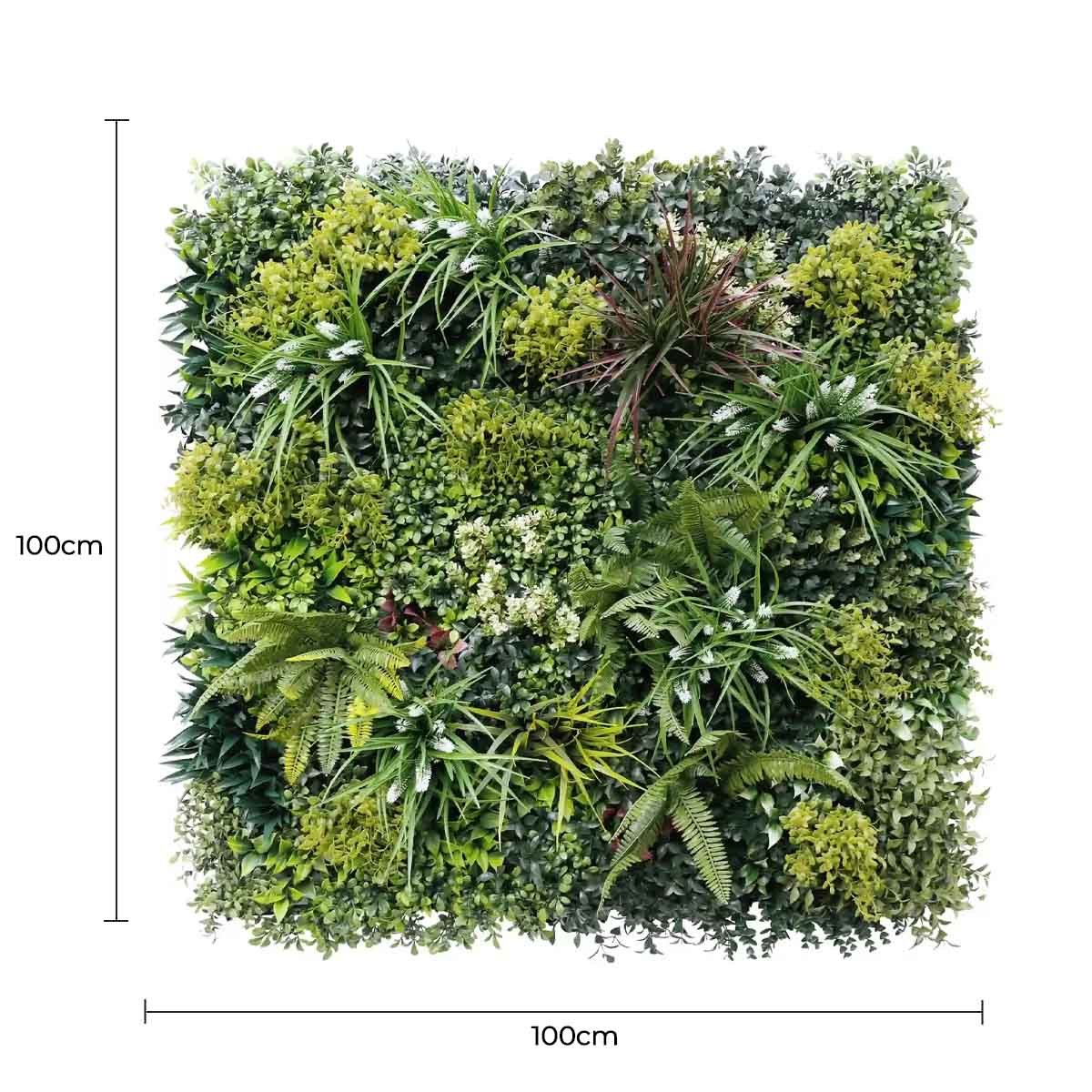 V637-DP1014119-2-202511130925-00.jpg Luxury Lush Spring Recycled Vertical Garden / Green Wall UV Resistant 100cm x 100cm - Image 1