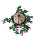 Artificial Petunia Hanging Basket UV Resistant 28cm - Image 3