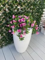 Artificial Petunia Hanging Basket UV Resistant 28cm - Image 5
