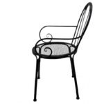 Set 2 Outdoor Vintage Chair w Arms 88cm - Image 4