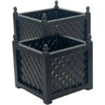 Set 2 Hamptons Planter 45cm, 40cm