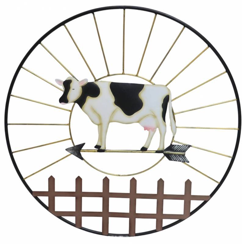 V637-E522755-202508252030-00.jpg Set 2 Connie Cow Metal Wall Art 81x71cm - Image 1