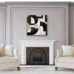 Domino Artwork Framed Wall Art A 80x80cm - Image 2