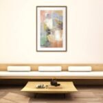 Hudson Abstract Artwork Framed W Glass Front 80x120cm - Image 4