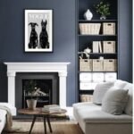 Luxury Dog Artwork Framed W Glass Front 80x120cm - Image 4