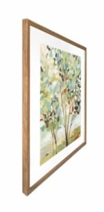 Summer Tree Artwork Framed W Glass Front 60x80cm - Image 3