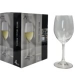 bulk 24 Clear Wine Glass in Gift Pack 350ml