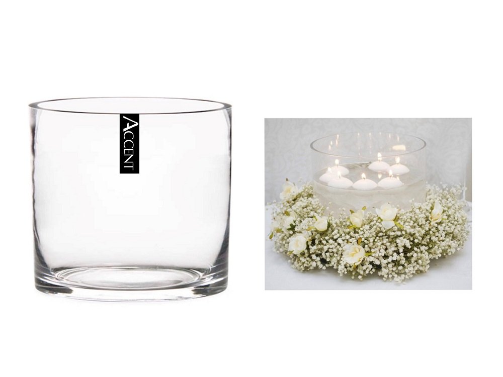 V637-GVA30294-202508252115-00.jpg bulk 4 Glass Cylinder Vase Flower 20cm - Image 1