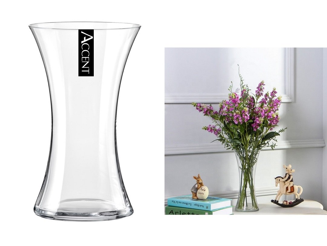 V637-GVA30310-202508252130-00.jpg bulk 6 Glass Waisted Vase Flower 20cm - Image 1