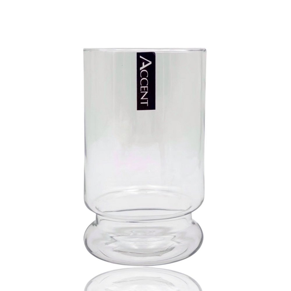 V637-GVA32431-202508252140-00.jpg bulk 12 Glass Cylinder Vase w Base 20cm - Image 1