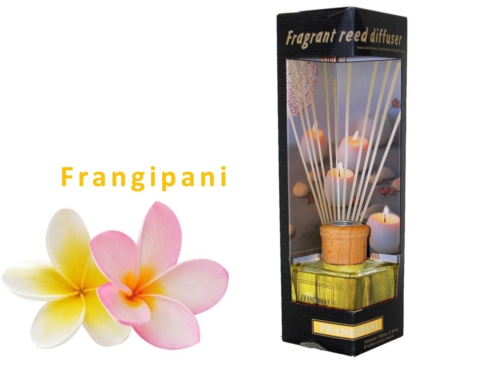 V637-INC5572-202508252240-00.jpg bulk 12 Fragrant Oil Diffuser Frangipani 160ml 12 Rattan Sticks - Image 1