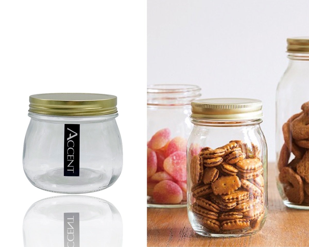 V637-KIT32675-202508252310-00.jpg bulk 24 Glass Jar w Screw Lid 470ml Canister 10cm - Image 1