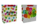 bulk 24 Large Foiled Happy Bday Gift Bag Assort 32cm - Image 2