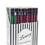 bulk 50 Cellophane Red & Green 70cmx3m on 38mm Core 40 Red 10 Green