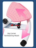 Pink Split Leg & Waist Twister Board - Core Abdominal Trainer with Resistance Bands for Home Fitness - Image 3