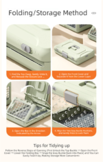 Grey Premium Foldable Pet Carrier Crate - Breathable Aviation Travel Box for Cats & Small Dogs up to 10kg - Portable Car & Flight Transport Case - Image 6