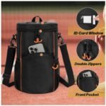 Black Versatile Tennis Baseball Lacrosse Bag with Multiple Pockets - Portable Black Design - Image 2