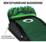 Indoor Golf Putting Mat with Automatic Ball Return System 2.6m Practice Green with Alignment Guides for Home and Office Training - Image 7