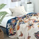 Pure Cotton Multi-Layer Gauze Blanket(Classic B, 230 cm x 200 cm) - Lightweight, Ultra-Breathable, and Moisture-Wicking Summer Quilt for Hot Sleepers - Image 4
