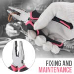 Green 42 Piece Home Tool Set with 4V Cordless Electric Screwdriver Kit for DIY Repairs and General Household Maintenance Portable Storage Case - Image 3