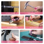 Green 42 Piece Home Tool Set with 4V Cordless Electric Screwdriver Kit for DIY Repairs and General Household Maintenance Portable Storage Case - Image 5