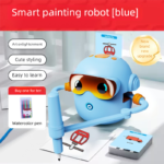 Pink Interactive Drawing Robot Educational Art Toy for Kids Smart Voice Guide Step-by-Step Painting Tutor with Cards - Image 3