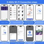 Camouflage Color Powered Outdoor Security Camera 1080P - Wireless Smart Home PTZ CCTV with Two-Way Audio, IP65 Waterproof & Colour Night Vision - Image 8