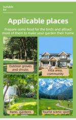 Outdoor Hand-Blown Glass Bird Feeder - 6-Color Durable Weather-Proof Bird Waterer, Includes Funnel & Hanging Plate - Image 5